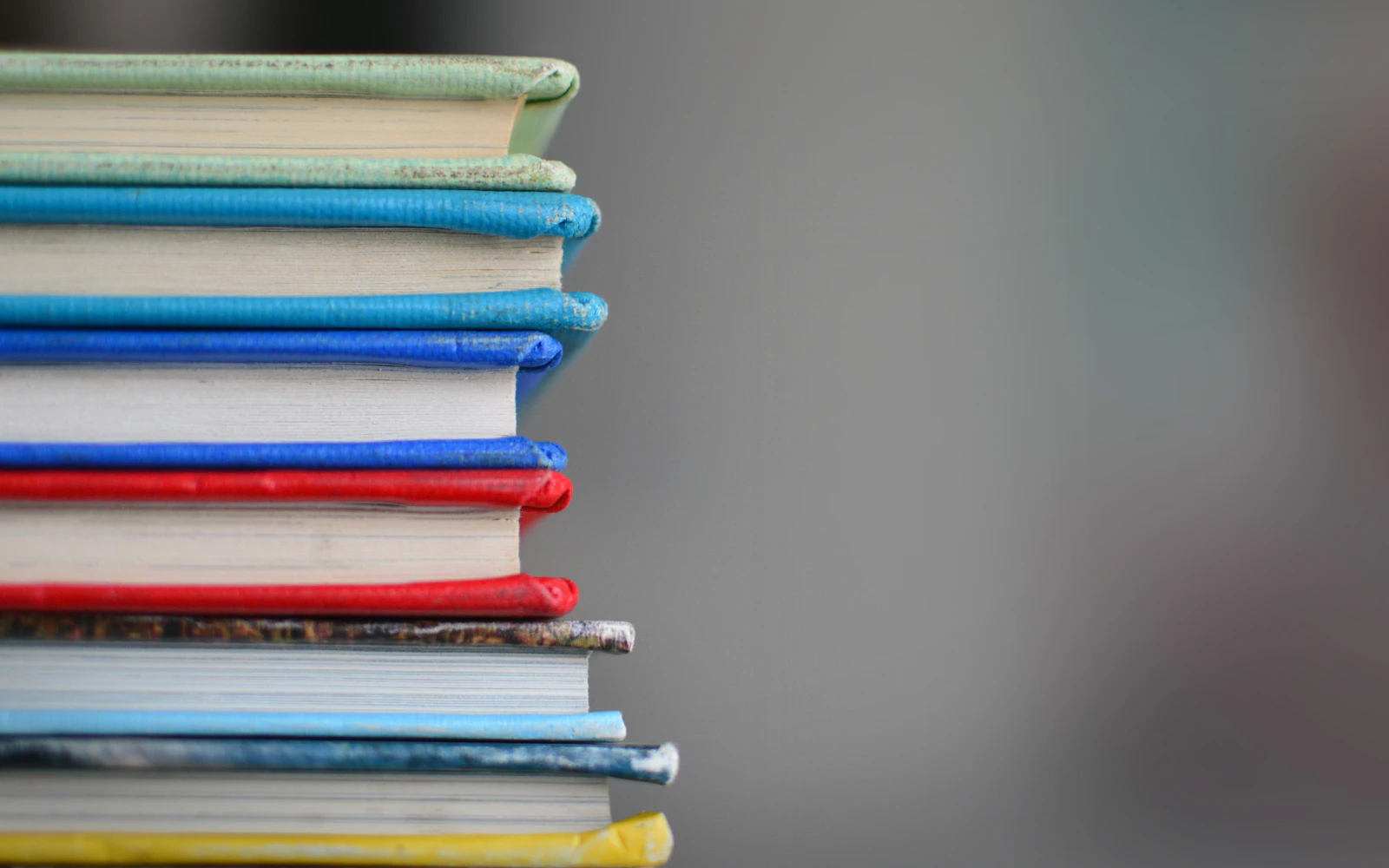 Stack of new books ready for launch