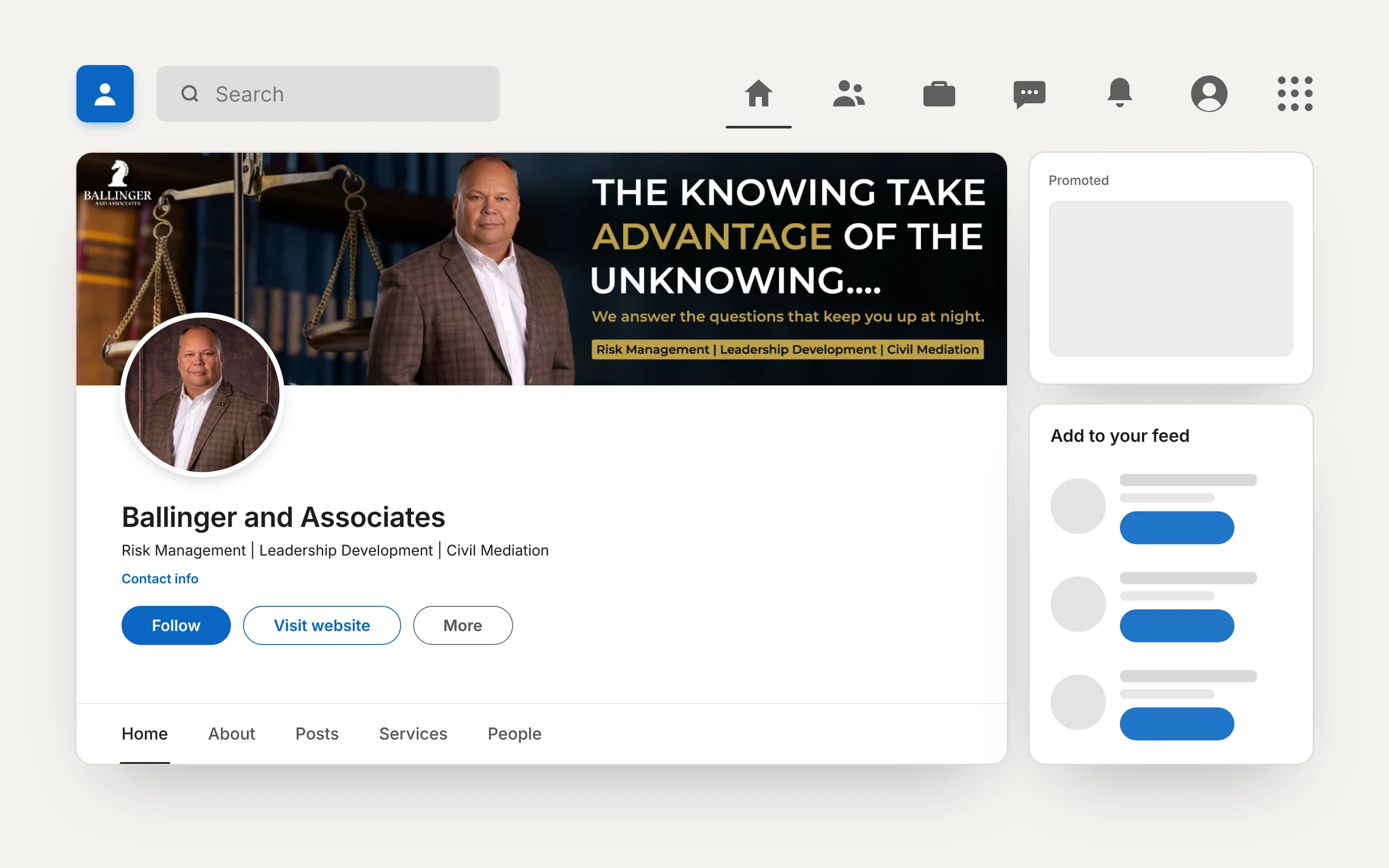 Ballinger and Associates LinkedIn profile case study