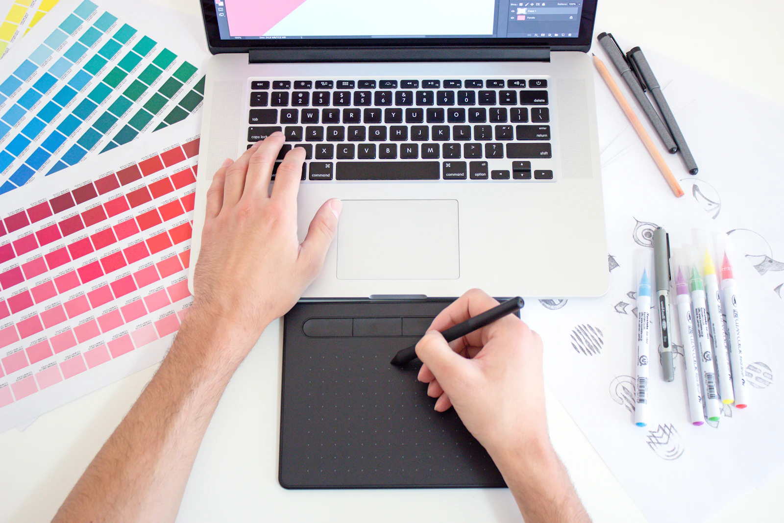 Brand color palette and type samples for a consultant brand