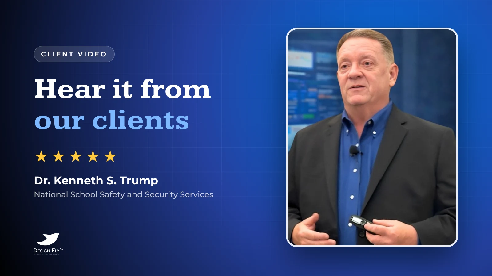 Dr. Kenneth Trump video testimonial about his school safety consultant website