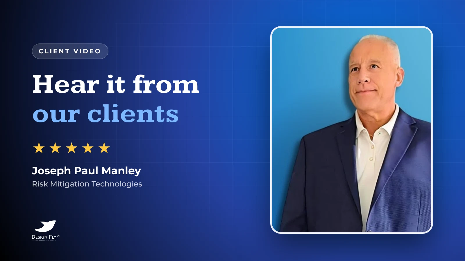 Joseph Paul Manley video testimonial about his threat assessment website design