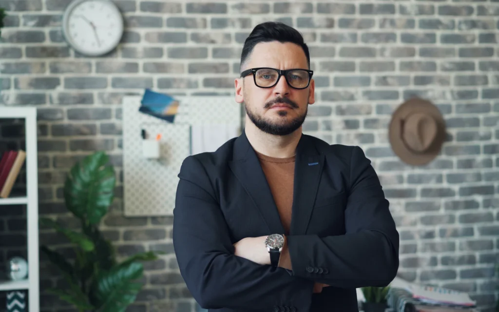 Executive in a suit, the kind of leader who needs an executive personal website