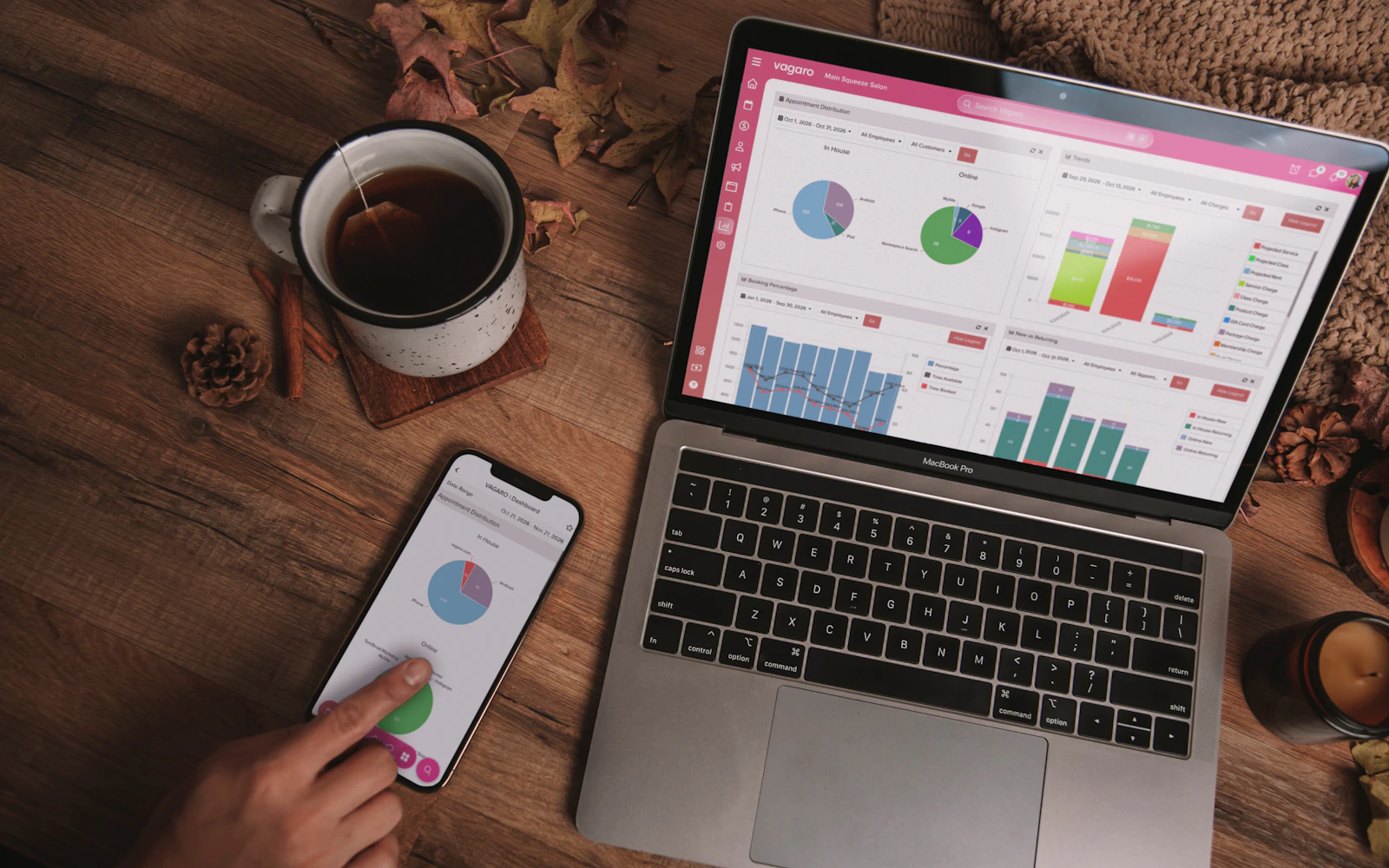 Small business owner setting up Google Analytics 4 for small business on a laptop