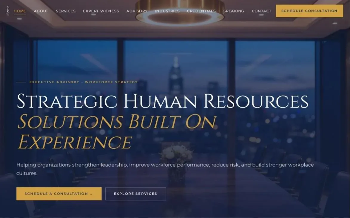 HR Expert Consultants website designed by Design Fly 24