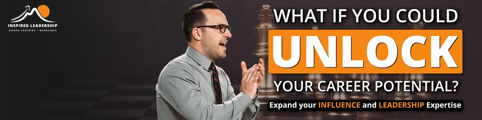 Custom LinkedIn banner designed for Inspired Leadership