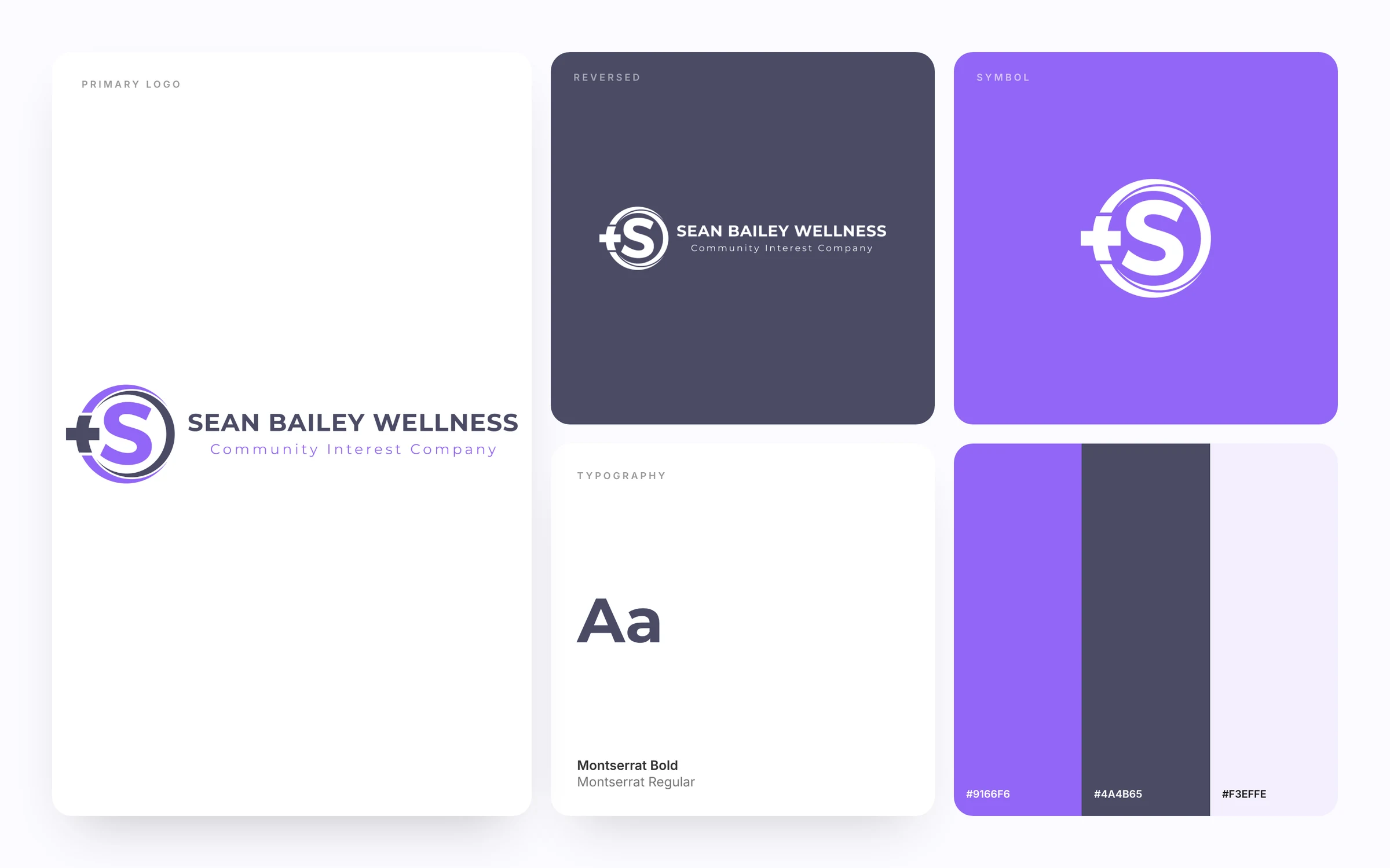 Sean Bailey Wellness brand identity case study