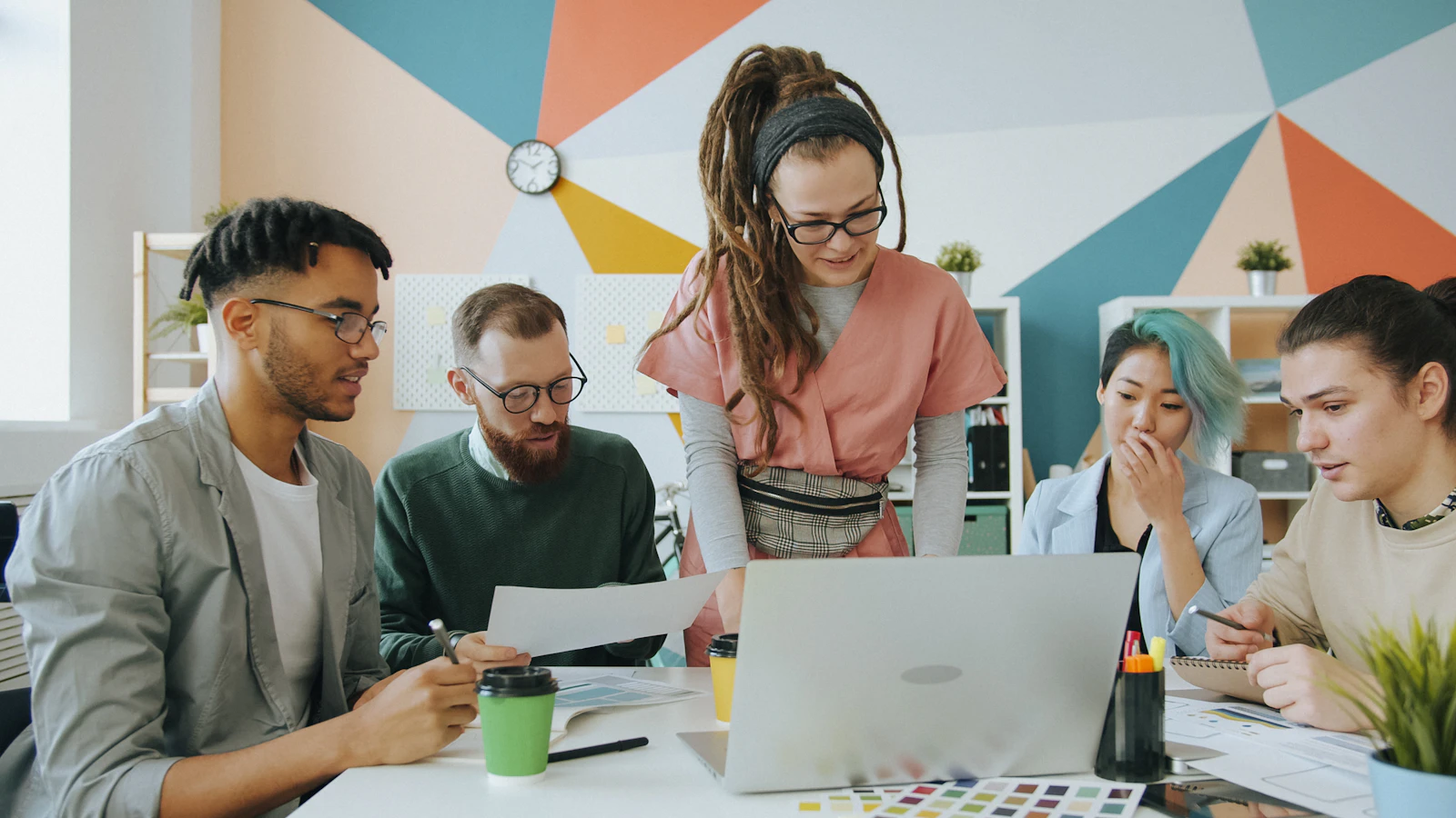 Website design services strategy meeting with a consulting client