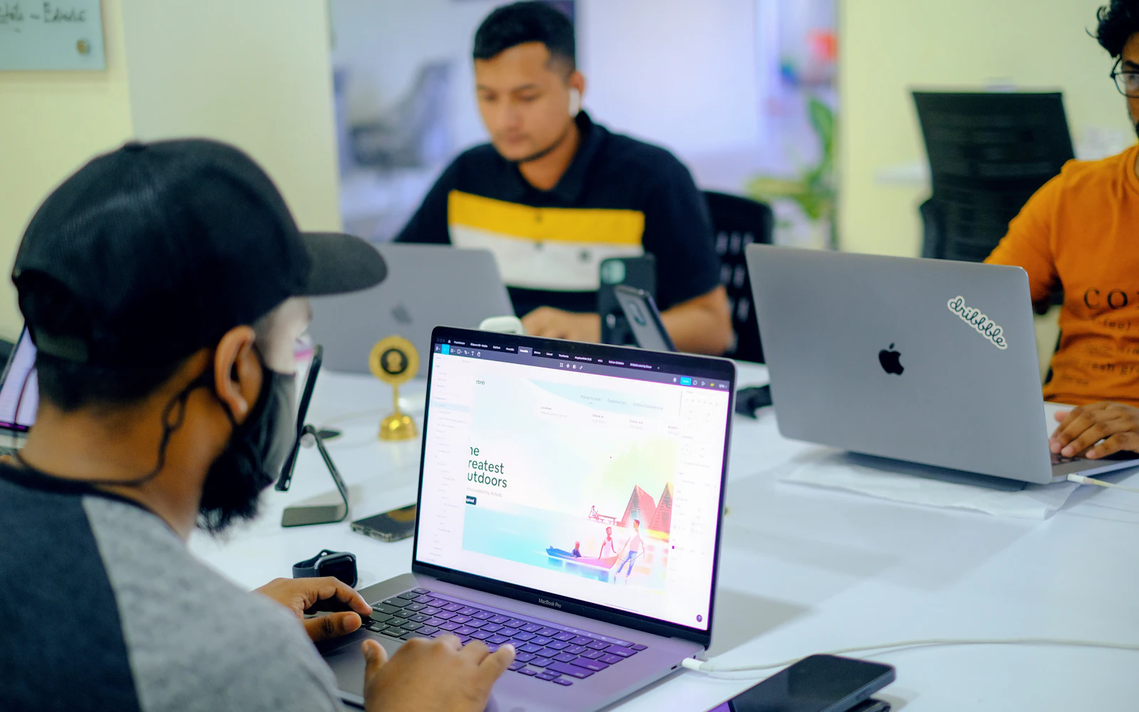Developer reviewing a new website before it goes live