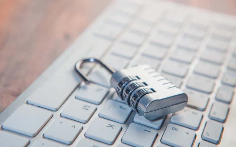Padlock on a keyboard illustrating a website security checklist
