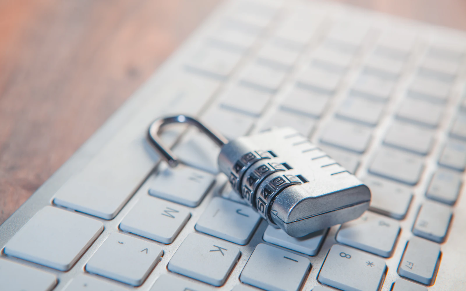 Padlock on a keyboard illustrating a website security checklist